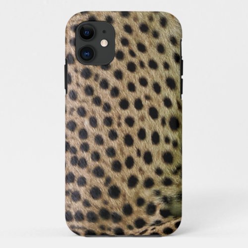 Cheetah Spotted Faux Fur Wildlife Photo_sample iPhone 11 Case