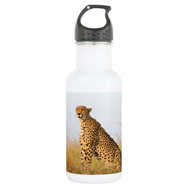 Cheetah Stainless Steel Water Bottle (Front)