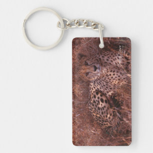 Cheetah Stare Keychain