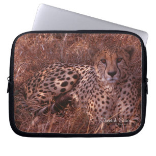 Cheetah Stare Laptop Sleeve