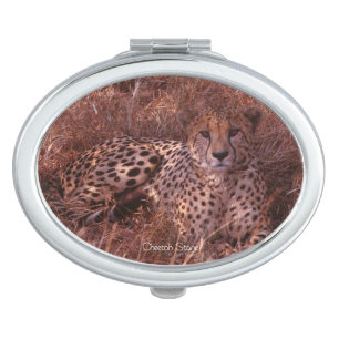 Cheetah Stare Makeup Mirror