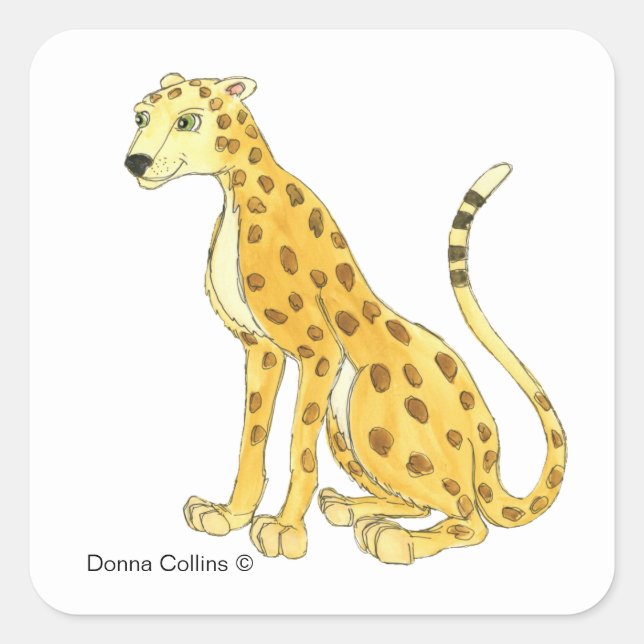 Cheetah Sticker (Front)