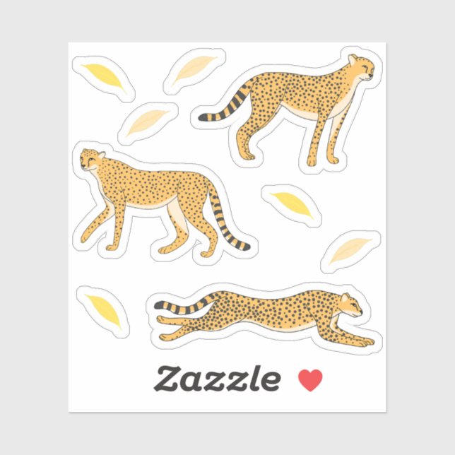 Cheetah  sticker (Sheet)