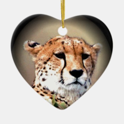 Cheetah Tear Marks Hakunamatata Ceramic Ornament