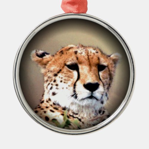 Cheetah Tear Marks Hakunamatata Metal Ornament