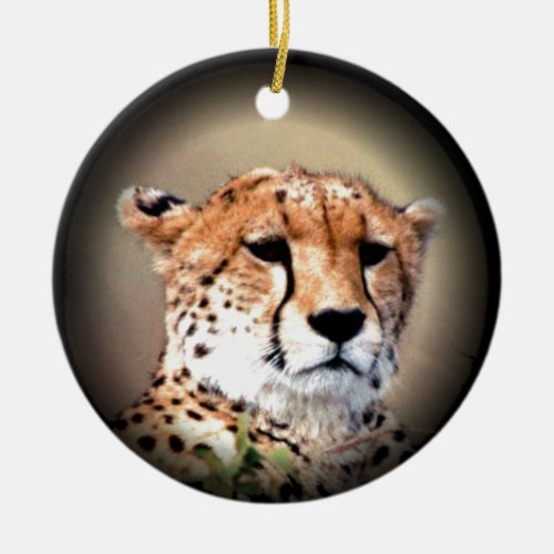 Cheetah Tear Marks Hakunamatatapng Ceramic Ornament