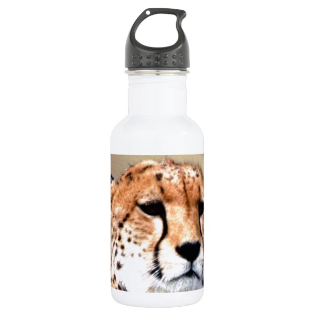 Cheetah Tear Marks Hakunamatata Stainless Steel Water Bottle (Front)
