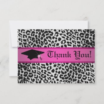 Cheetah Thank You Card by party_depot at Zazzle