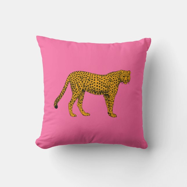 Cheetah Throw Pillow (Front)