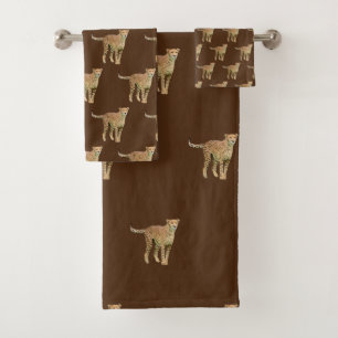 Cheetah Towel Set