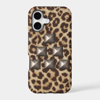 Cheetah Triangle Studded Case