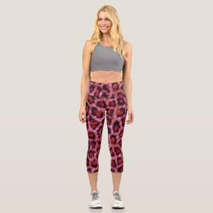 cheetah vibes capri leggings
