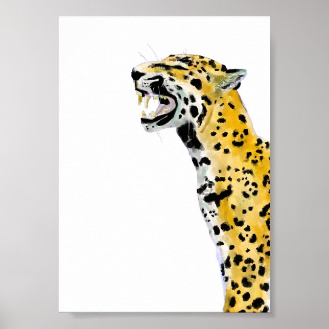 Cheetah Vintage Animal Poster (Front)