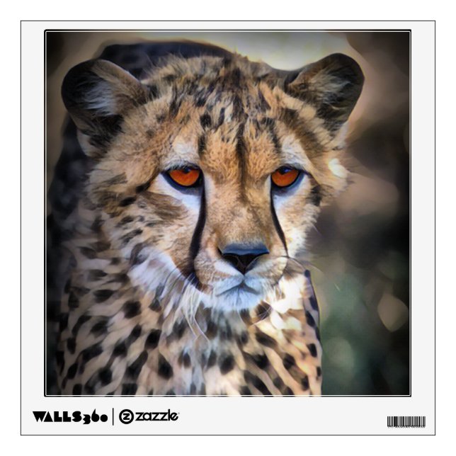 Cheetah Wall Decal (Front)