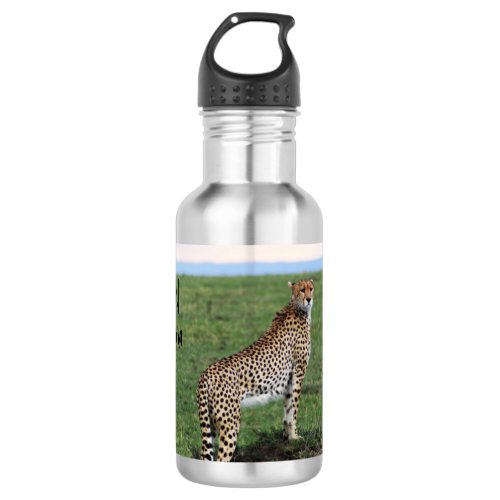 Cheetah water bottle
