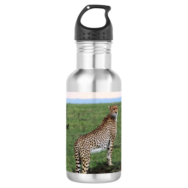 Cheetah water bottle (Front)