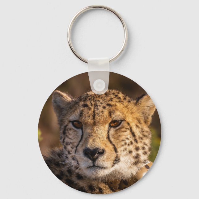 Cheetah Wildlife Big Cat  Keychain (Front)