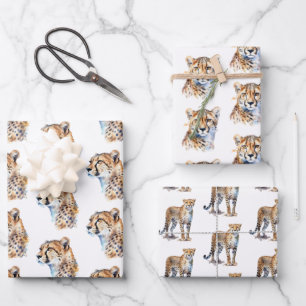 Cheetah Wrapping Paper Sheets