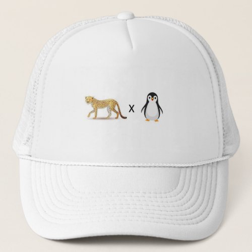 Cheetah x Penguin  Trucker Hat