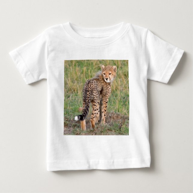 CheetahCubLookingAtYou.png Baby T-Shirt (Front)