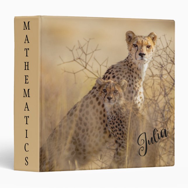 Cheetahs 3 Ring Binder (Front/Spine)
