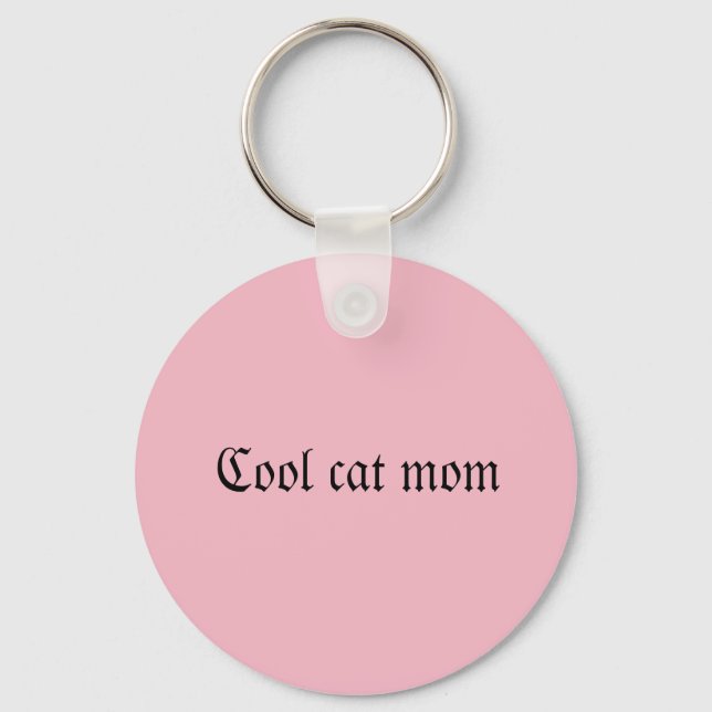 Cheeto DaCuteCat cool cat mom keychain (Front)