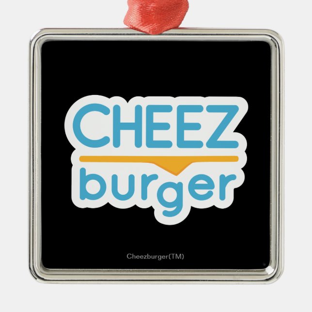 Cheezburger Logo (color) Metal Ornament (Front)