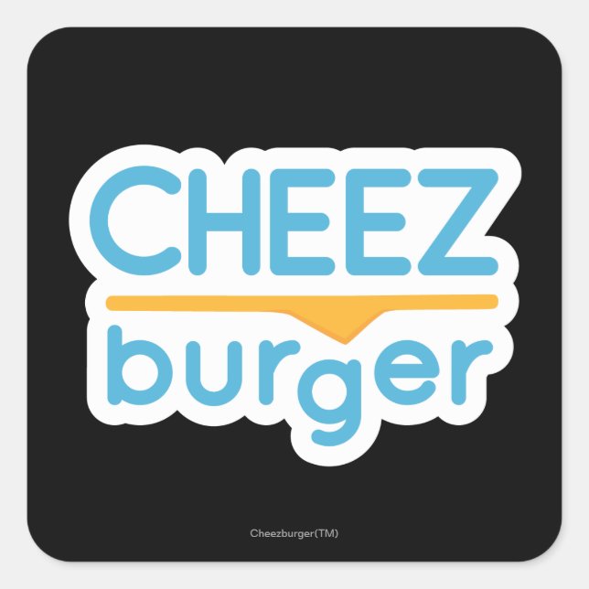 Cheezburger Logo (color) Square Sticker (Front)