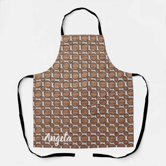 Chef  Angela apron with decorative patern (Front)