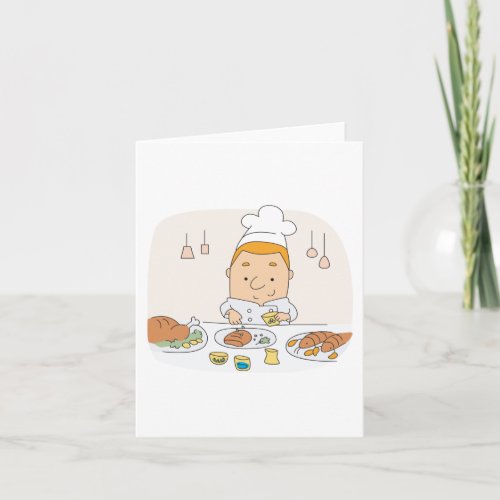 Chef At Work Card