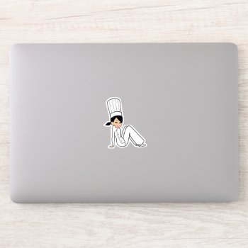 Chef Bakery Girl Sticker by ShopDesigns at Zazzle