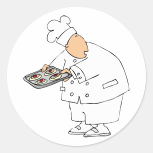 Chef Baking Stickers