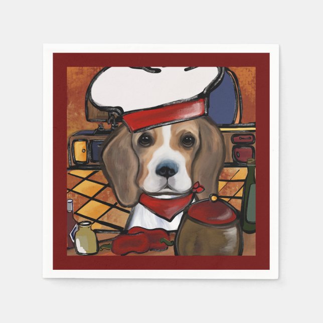 CHEF BEAGLE   NAPKINS (Front)
