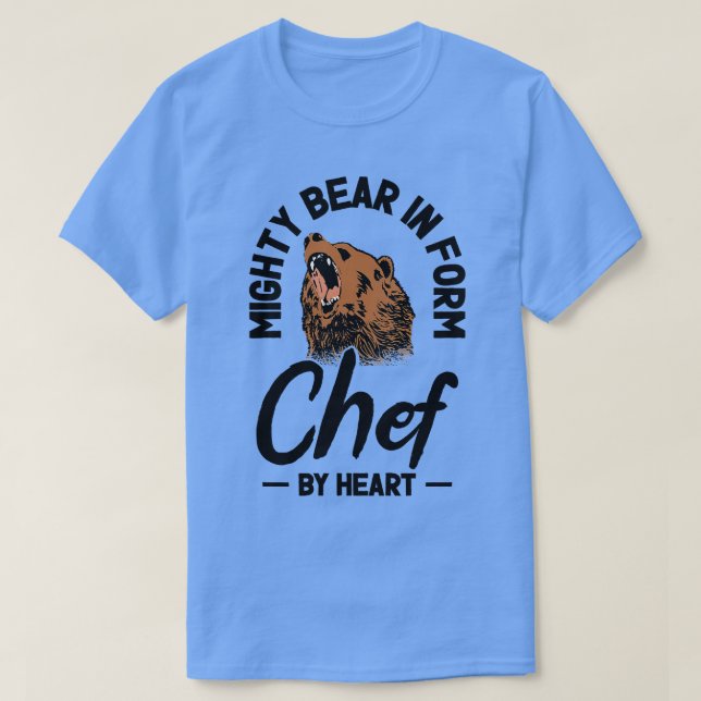 Chef Beast Animal Lover Bear Cooking Meals  T-Shirt (Design Front)