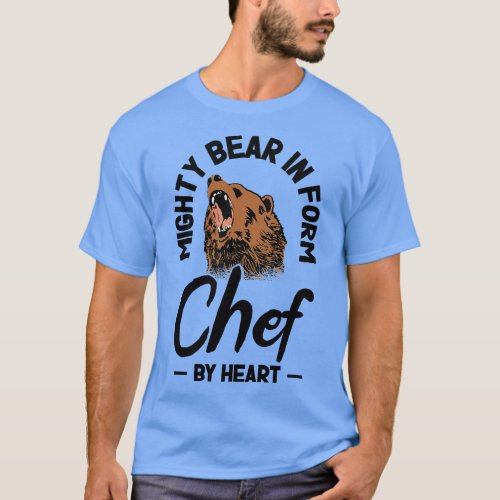 Chef Beast Animal Lover Bear Cooking Meals  T_Shirt