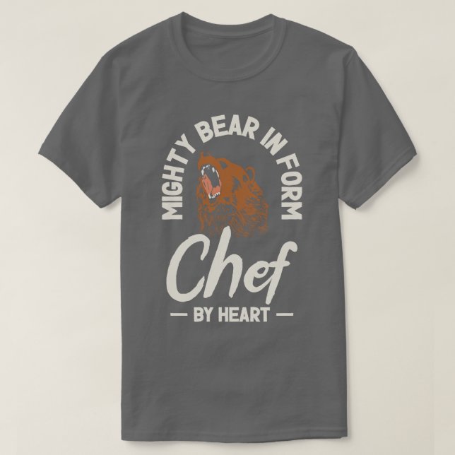 Chef Beast Animal Lover Bear Cooking  T-Shirt (Design Front)