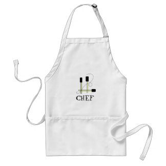 Chef - Black Spatulas Adult Apron