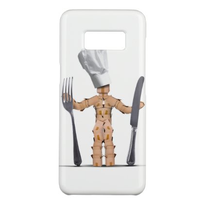 Chef box man character with cutlery Case-Mate samsung galaxy s8 case