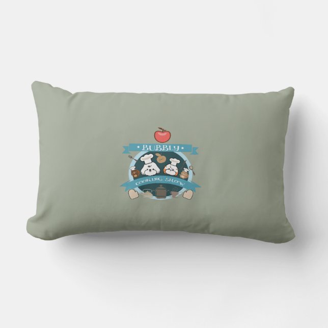 chef bubbly's cooking show lumbar pillow (Front)