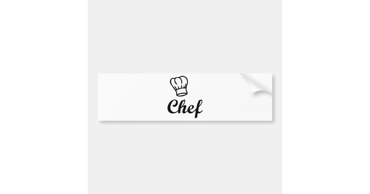 chef bumper sticker | Zazzle