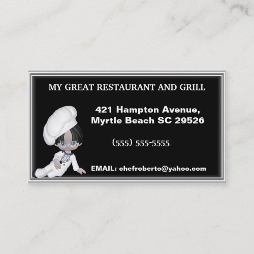 Chef Business Card