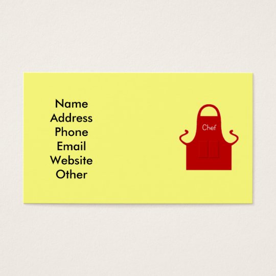 Chef Business Card