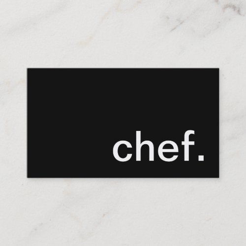 Chef Business Card
