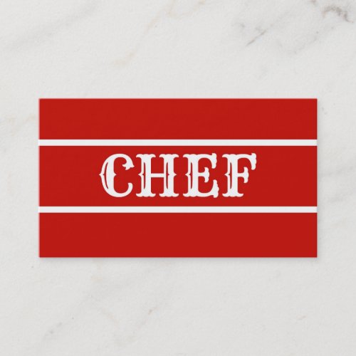 Chef Business Card