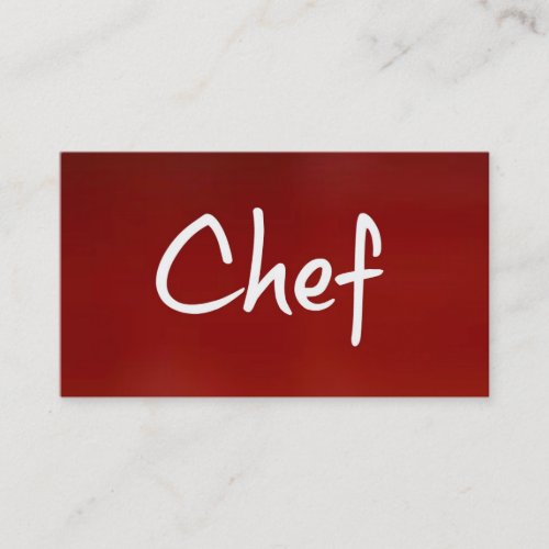 Chef Business Card