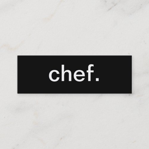 Chef Business Card
