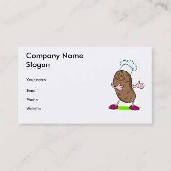 Chef Business Card by occupationtshirts at Zazzle