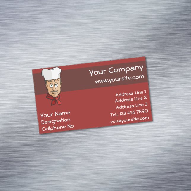 Chef Business Card Magnet (In Situ)