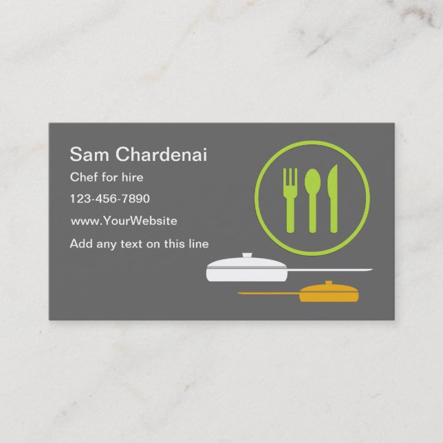 Chef Business Cards (Front)