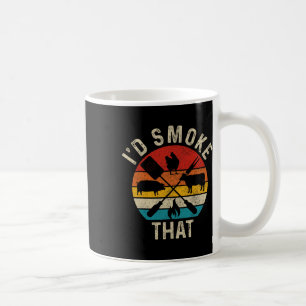 Chef Butcher Bbq I'd Smoke That Funny Father's Day Coffee Mug